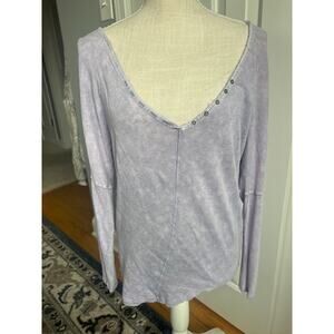 WE THE FREE Lavender Distressed Burnout Style Size S